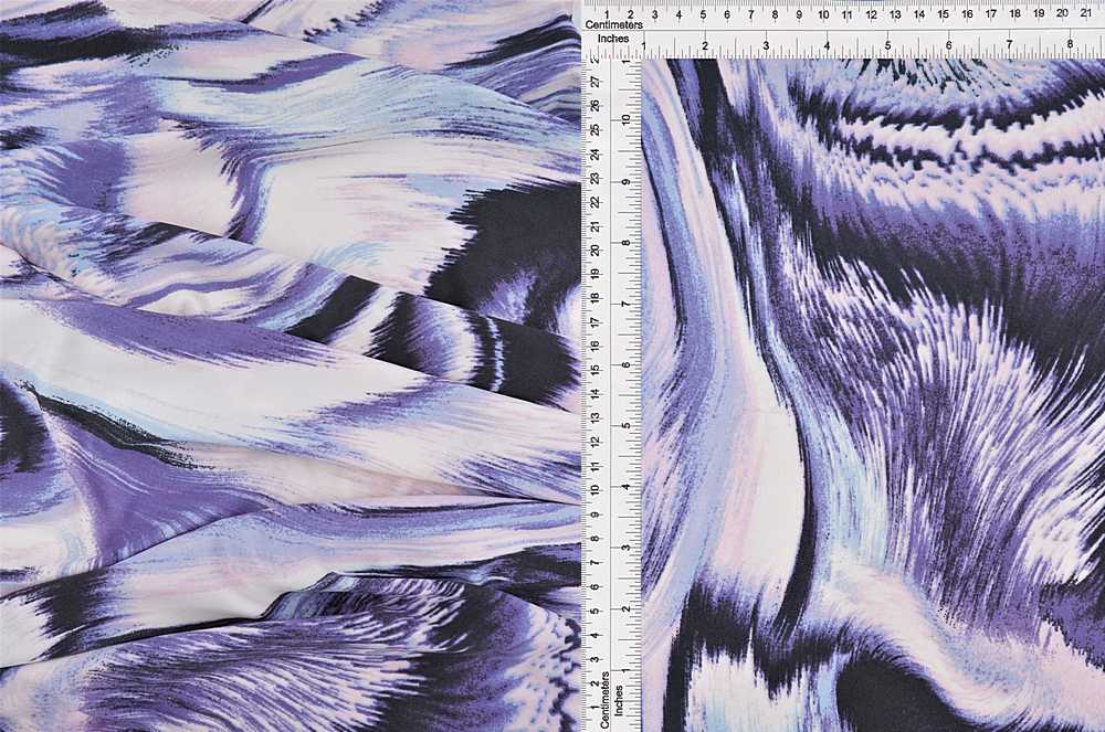 KNT1389-Q10813 / BLUE/PINK / 96%POLY 4%SPAN DTY ABSTRACT PRINT