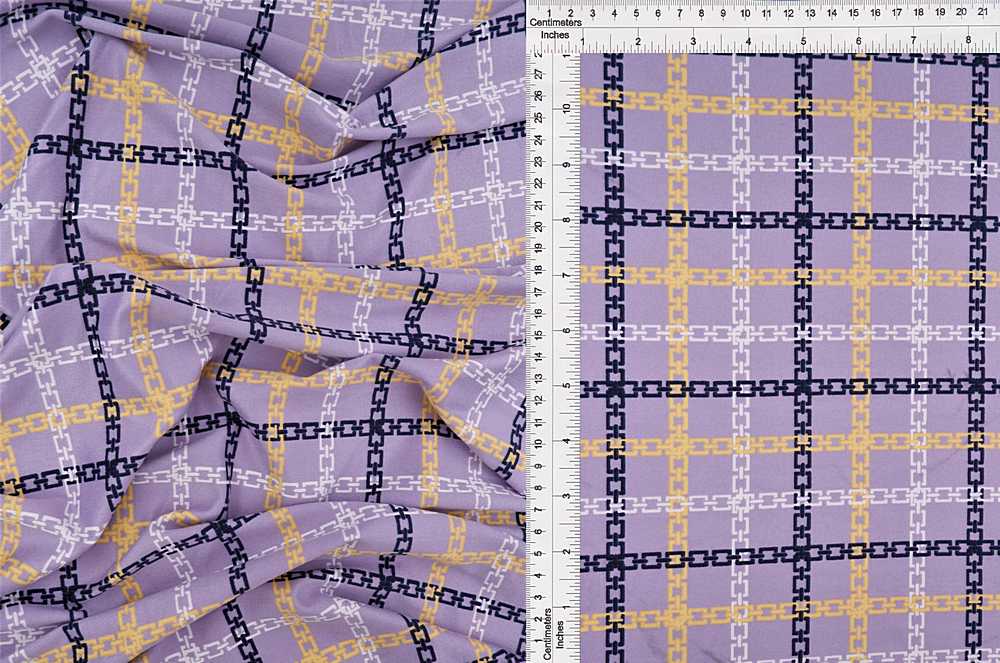 KNT2100-MS10074 / LAVENDER / 96%POLY 4%SPAN DTY BRUSH CHAIN PRINT