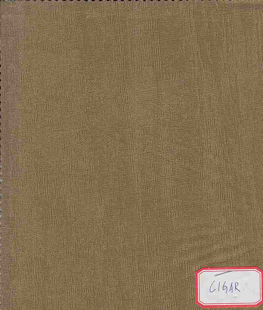 KNT3963 / CIGAR / 91%POLY 9%SPAN SLINKY RIB 1X1 SOLID