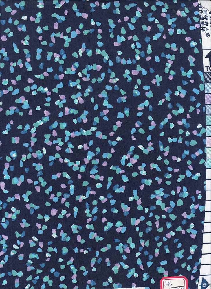 KNT1389-MS10042 / NAVY MULTI / 96% Poly 4% Spandex DTY GEO Print