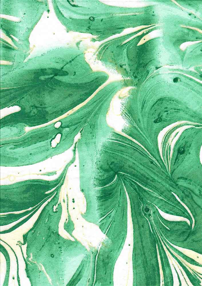 KNT2100-MS10148 / GREEN / 96%POLY 4%SPAN DTY BRUSH MARBLE PRINT