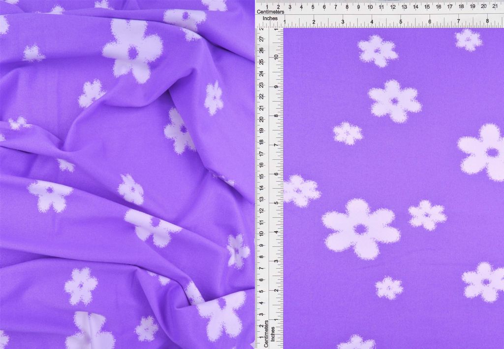 KNT2100-MS10050 / PURPLE VINTAGE / 95%POLY 5%SPAN DTY BRUSH FLOWER/FLORAL