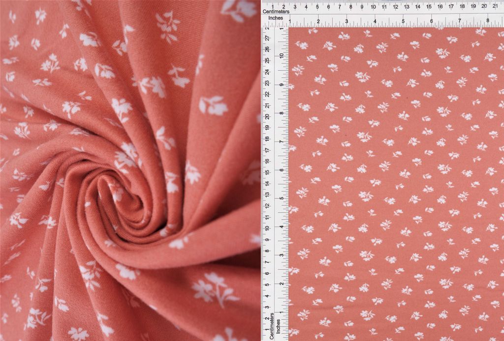 KNT2100-MS10144 / ROSE / 96%POLY 4%SPAN DTY BRUSH DITYS FLOWER/FLORAL