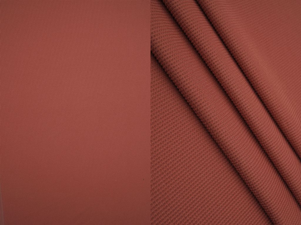 KNT4410 / TERRACOTTA / 94%POLY 6%SPAN YUMMY THERMAL SOLID