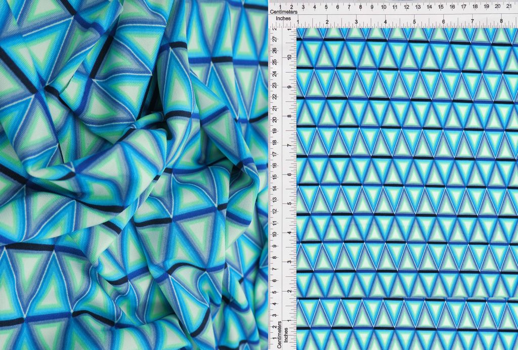 KNT1389-MS10165 / BLUE / 96%POLY 4%SPAN DTY GEOMETRIC PRINT
