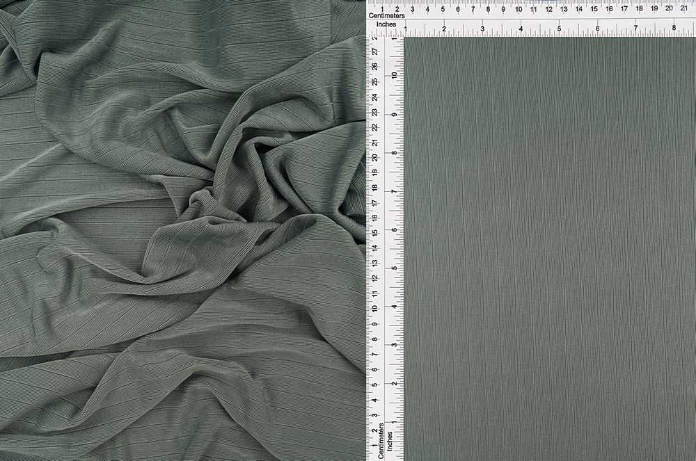 KNT4418 / CHAMBRAY / 95%POLY 5%SPAN 13X1 RIB SLINKY