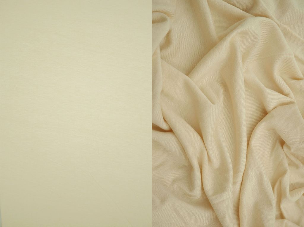 KNT3732 / VANILLA / 96%RAY 4%SPAN VORTEX WASHED JERSEY SOLID
