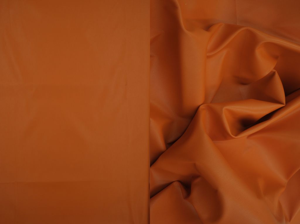 PU4218 / ORANGE BURNT / 50%POLYURETHANE 50%POLY PU PLEATHER