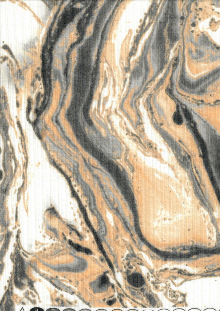 KNT4135-MS10401 / SAND/CHARCOAL / 87%POLY 13%SPAN 8X3 YUMMY RIB MARBLE PRINT