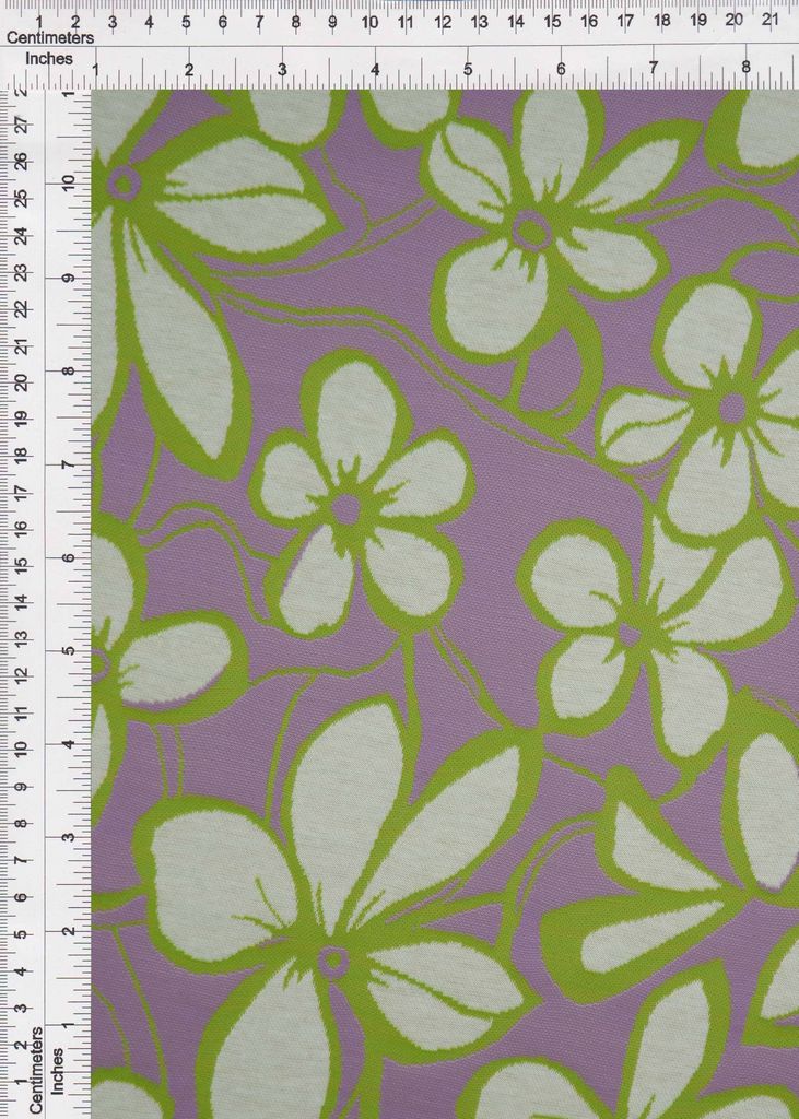KNT4453 / LAVENDER / 96%POLY 3%SPAN FLORAL DOUBLE KNIT JACQUARD
