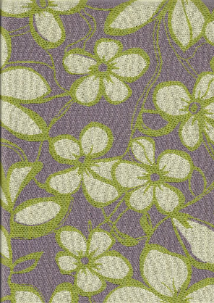 KNT4453 / LAVENDER / 96%POLY 3%SPAN FLORAL DOUBLE KNIT JACQUARD