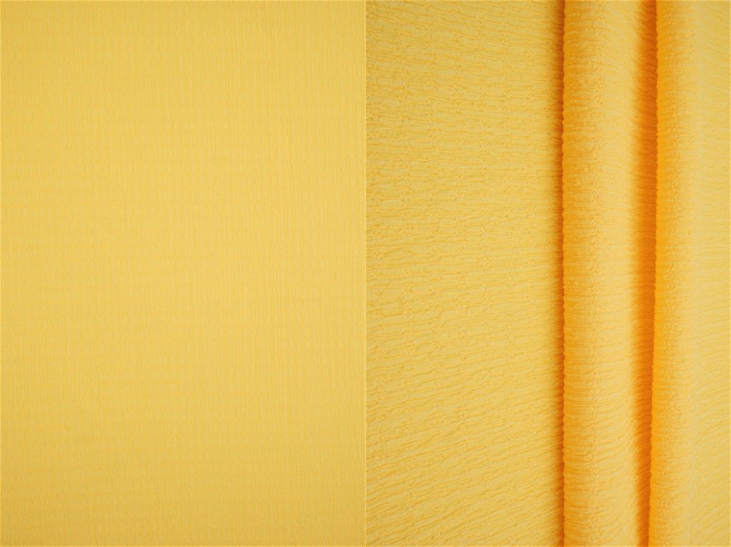 KNT4455 / YELLOW / 95%POLY 5%SPAN SOLID CRINKLE JERSEY