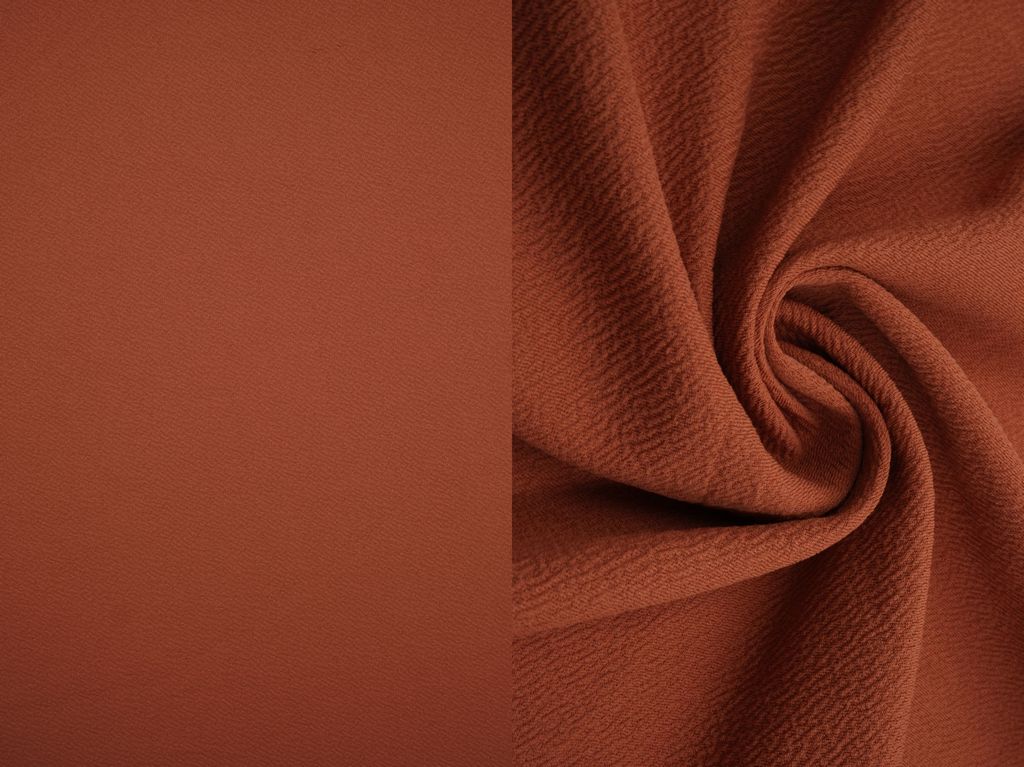 JACQ-3181 / CLAY RUST / 97%POLY 3%SPAN JACQUARD LIVERPOOL SOLID