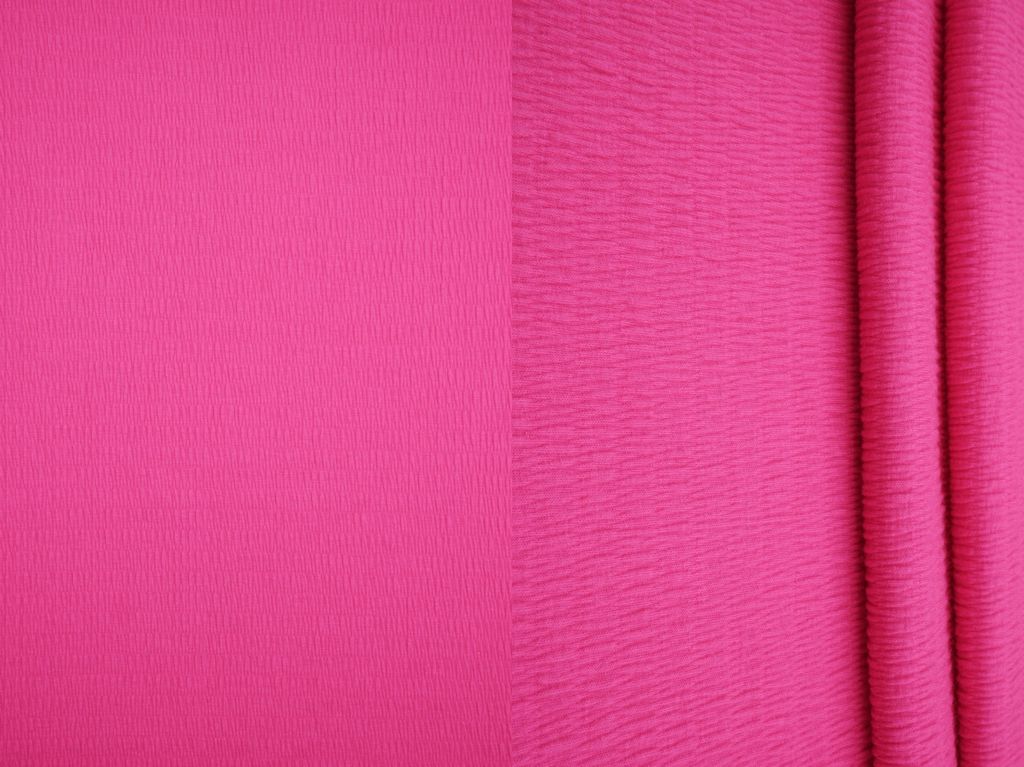 KNT4437 / PINK HOT / 56%POLY 24%RAYON 20%SPAN SOLID SMOCKING JERSEY
