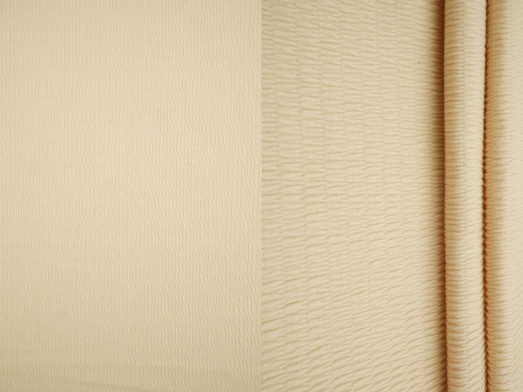 KNT4437 / CHAMPAGNE / 56%POLY 24%RAYON 20%SPAN SOLID SMOCKING JERSEY