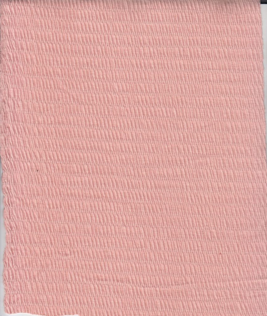 KNT4437 / PEACH / 56%POLY 24%RAYON 20%SPAN SOLID SMOCKING JERSEY