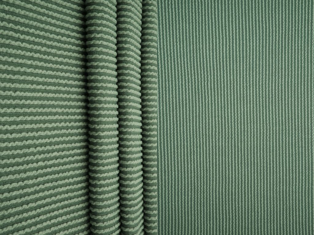 KNT4463 / OLIVE VINTAGE / 80%POLY 15%RAY 5%SPAN KNIT JACQUARD RIB