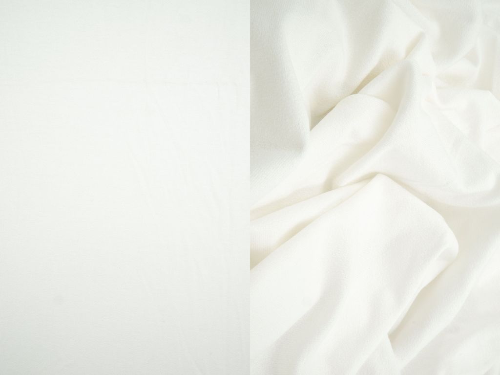 KNT4465 / IVORY / 95% RAYON 5% SPANDEX VISCOSE KNIT CREPE SOLID