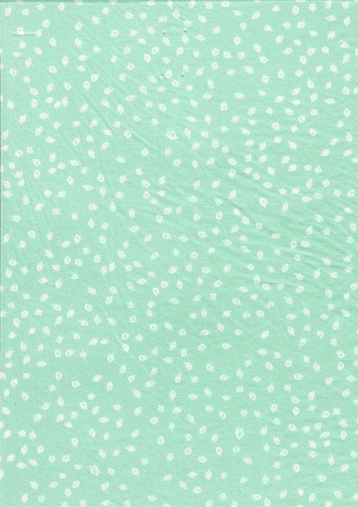 KNT2100-MS11024 / MINT / 96%POLY 4%SPAN DTY BRUSH LEAF/GEO PRINT