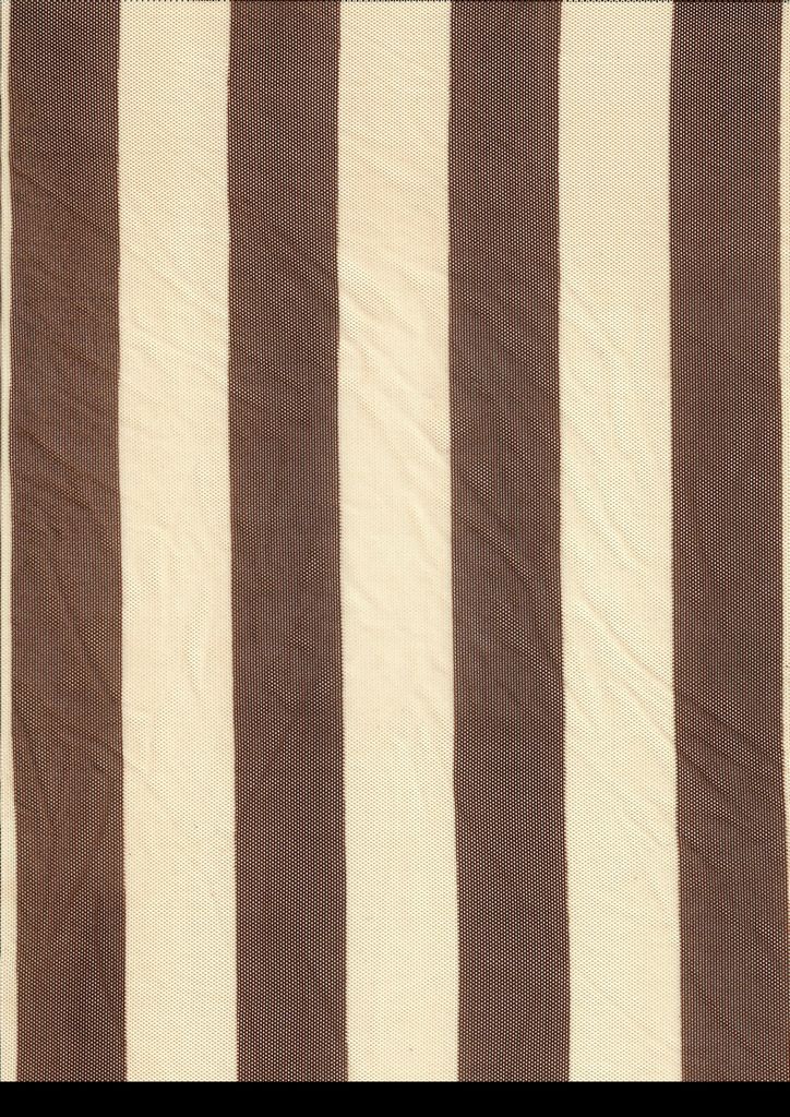 MESH-DU455 / BROWN/SAND / 90%POLY 10%SPAN STRIPE MESH PRINT