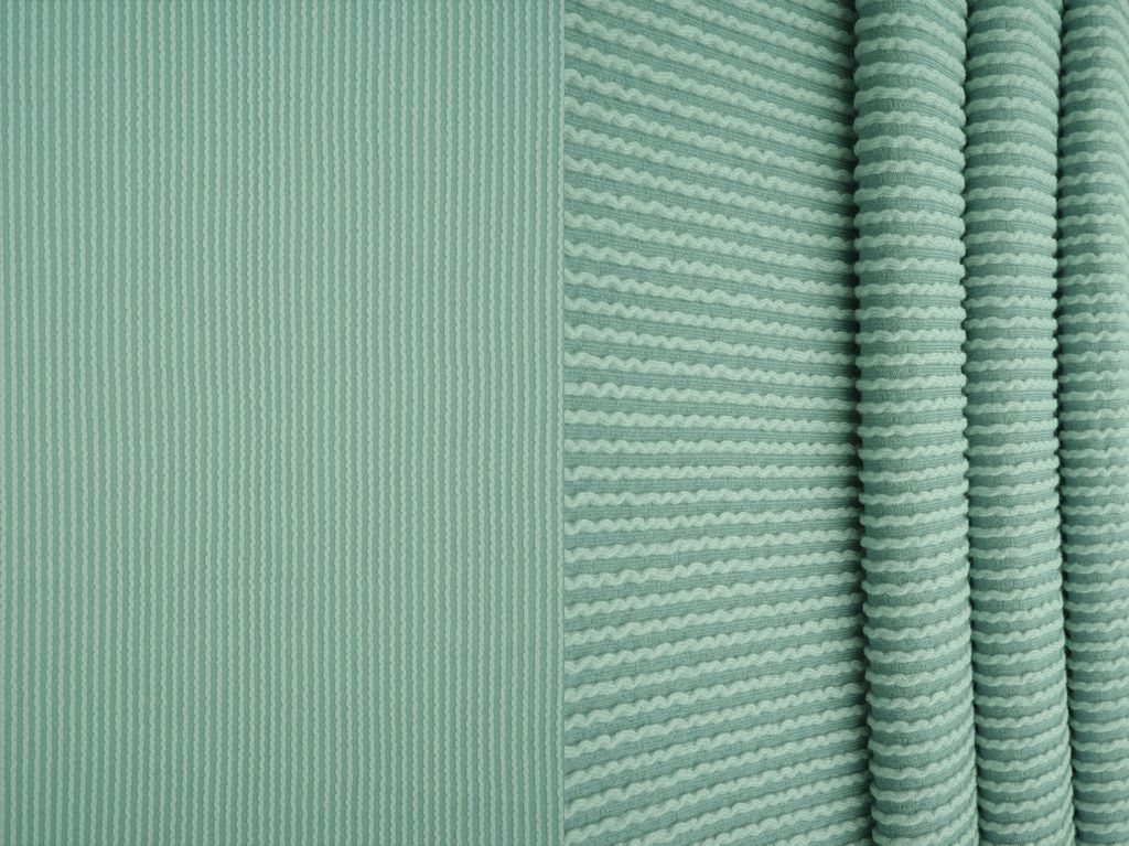 KNT4463 / SAGE DK / 80%POLY 15%RAY 5%SPAN KNIT JACQUARD RIB