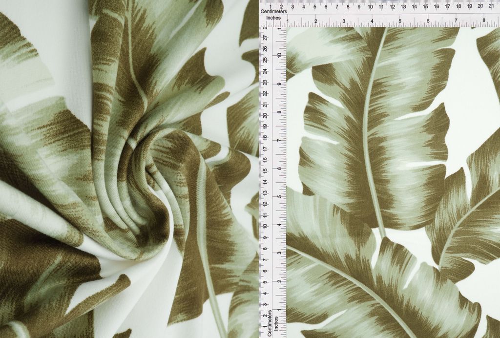 KNT2100-Q01212 / SAGE / 96%POLY 4%SPAN DTY BRUSHED TROPICAL PRINT