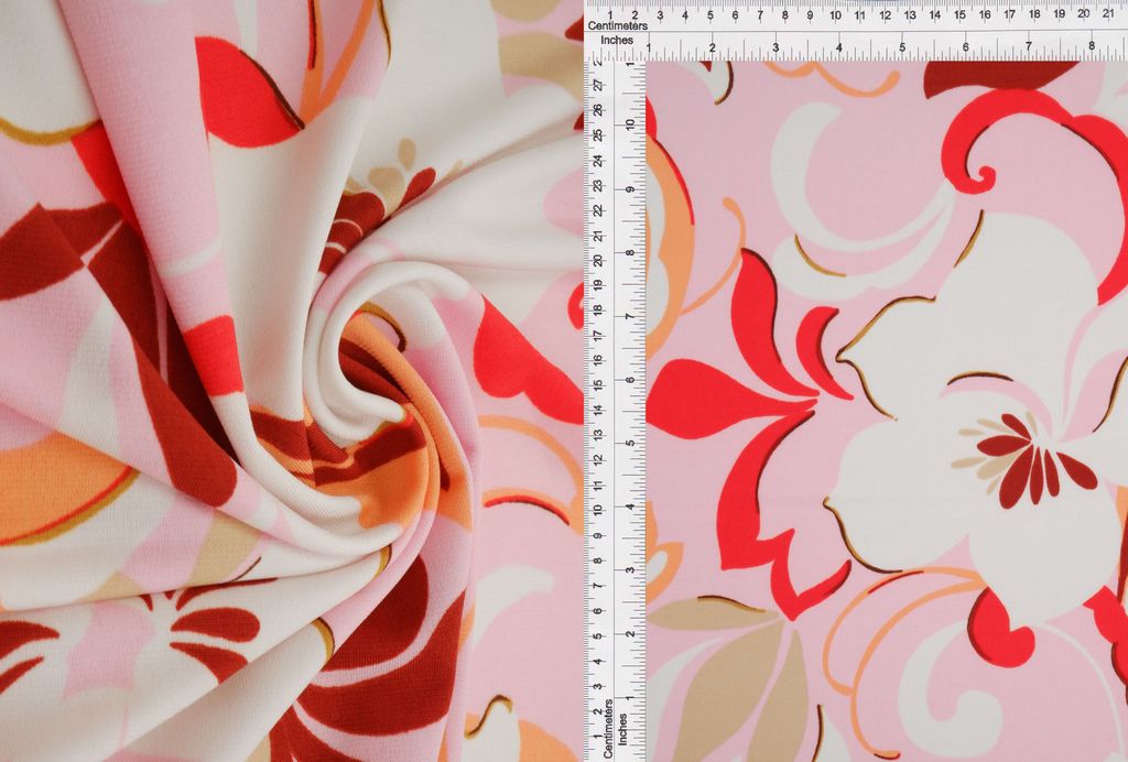 ITY-MS11112B / PINK / 95%POLY 5%SPAN KOREAN ITY FLORAL/FLOWER