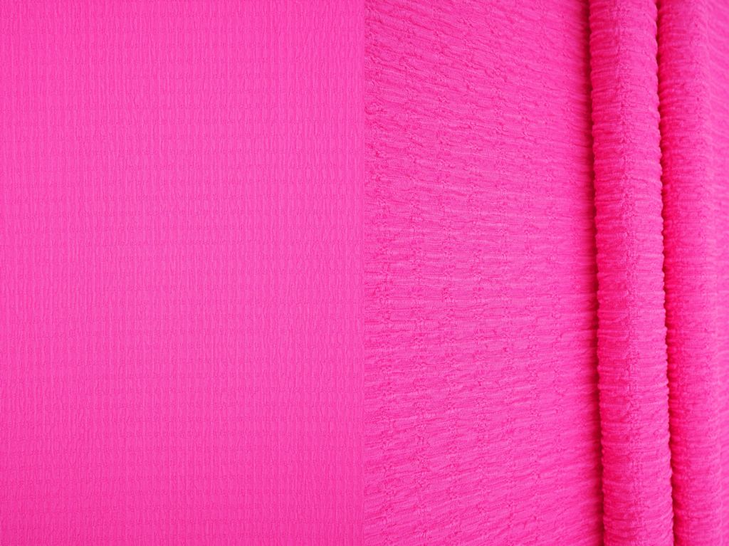 KNT4455 / PINK PP / 95%POLY 5%SPAN SOLID CRINKLE JERSEY