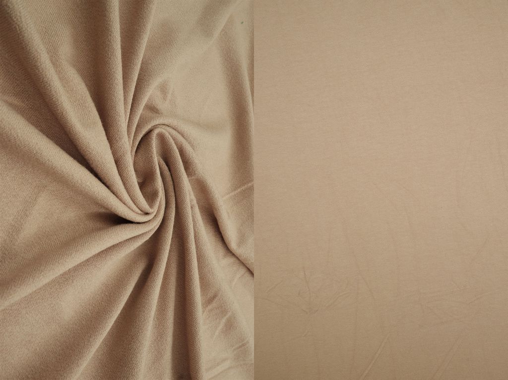 KNT4465 / TAUPE / 95% RAYON 5% SPANDEX VISCOSE KNIT CREPE SOLID