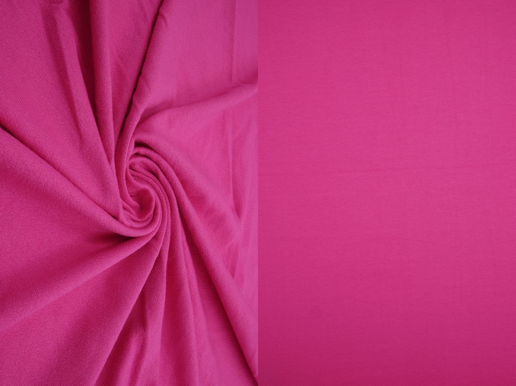 KNT4465 / HOT FUSCHIA / 95% RAYON 5% SPANDEX VISCOSE KNIT CREPE SOLID