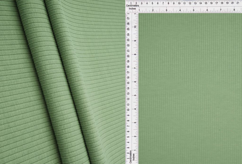 KNT4469 / SAGE DUSTY / 82%POLY 9.5%RAYON 8.5%SP 4X2 HEAVY YUMMY RIB SOLID