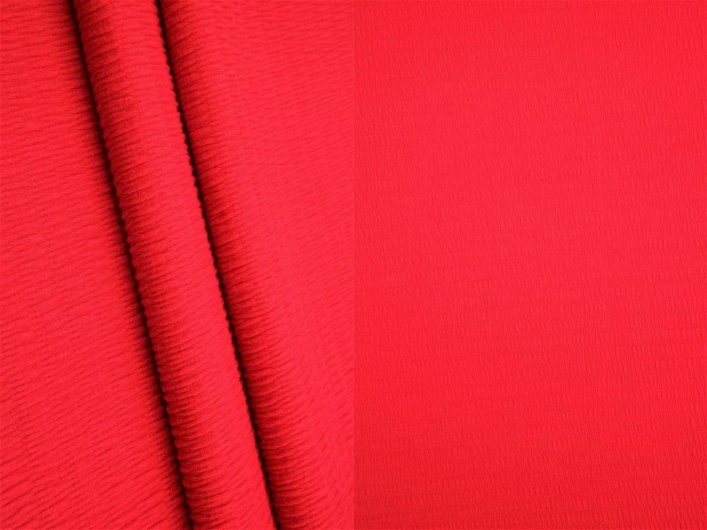 KNT4437 / RED / 56%POLY 24%RAYON 20%SPAN SOLID SMOCKING JERSEY