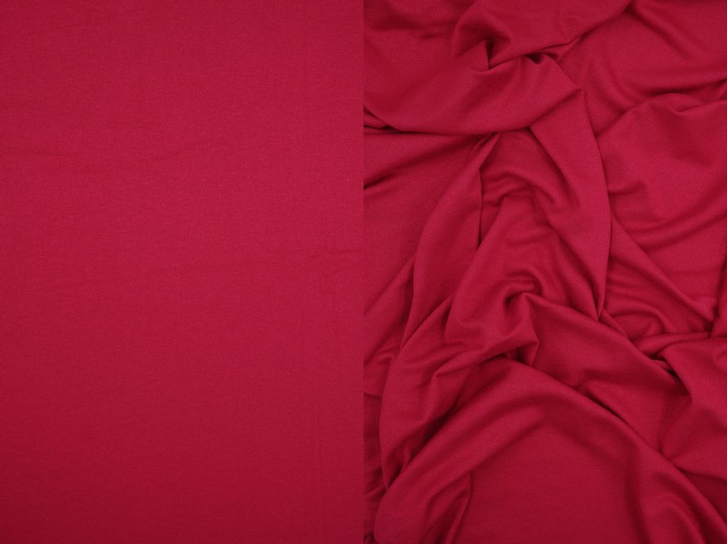 KNT3527 / MERLOT RO / 95%RAYON 5%SPAN VISCOSE KNIT CREPE SOLID
