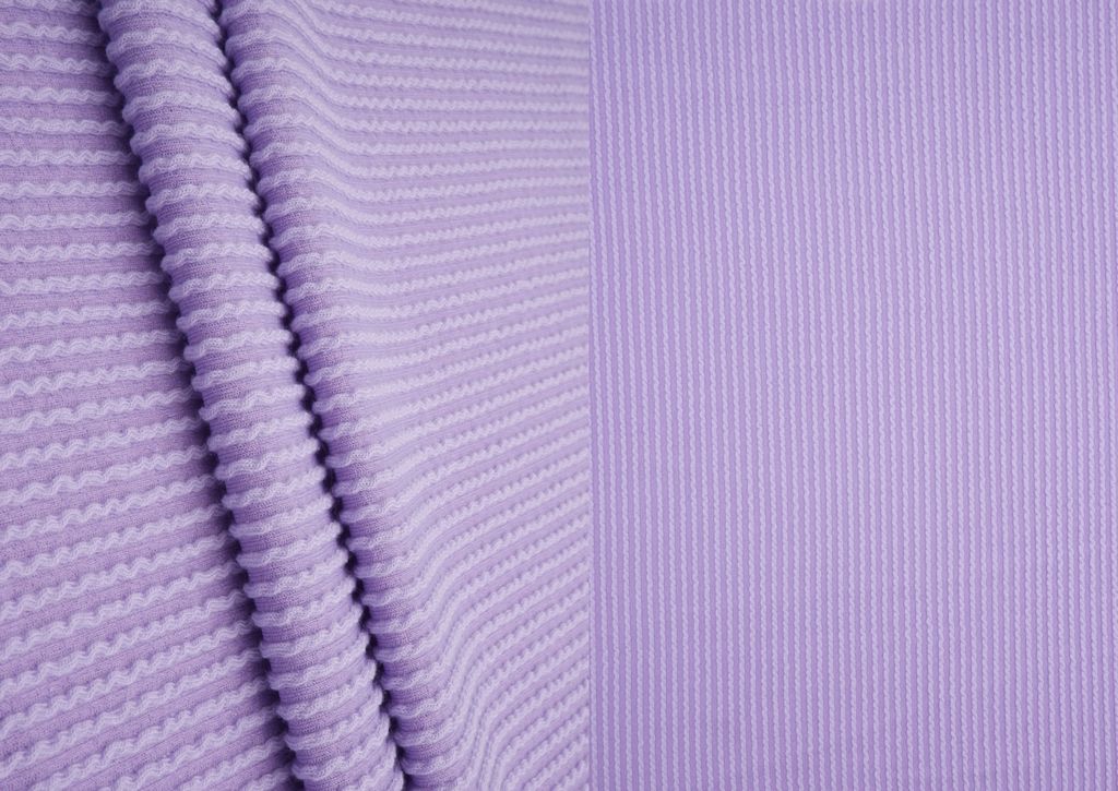 KNT4463 / LAVENDER / 80%POLY 15%RAY 5%SPAN KNIT JACQUARD RIB