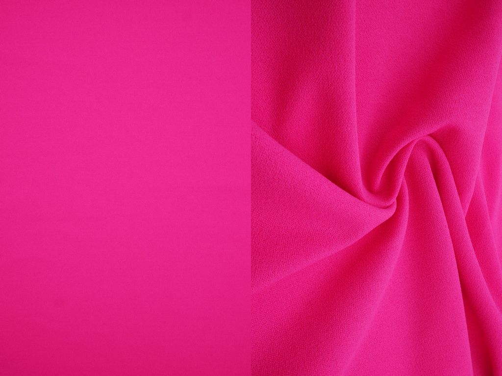 TECH-3311 / FUSCHIA NEW / 95%POLY 5%SPAN TECHNO CREPE SOLID