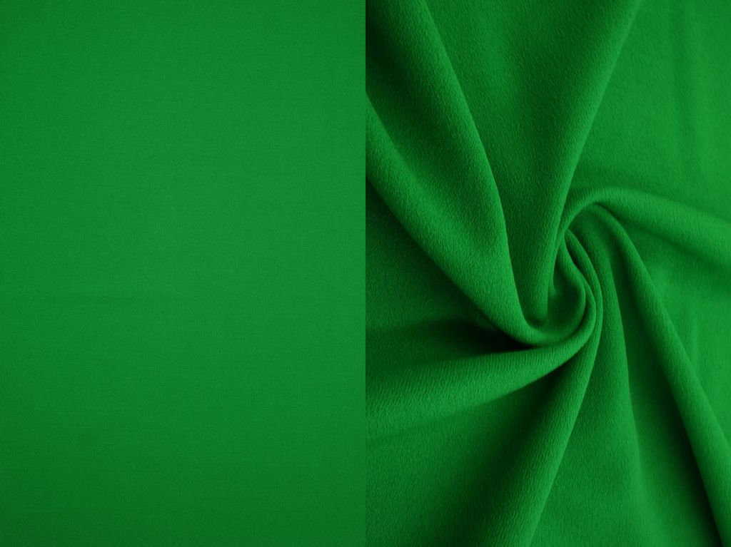 TECH-3311 / KELLY GREEN / 94%POLY 6%SPAN TECHNO CREPE SOLID