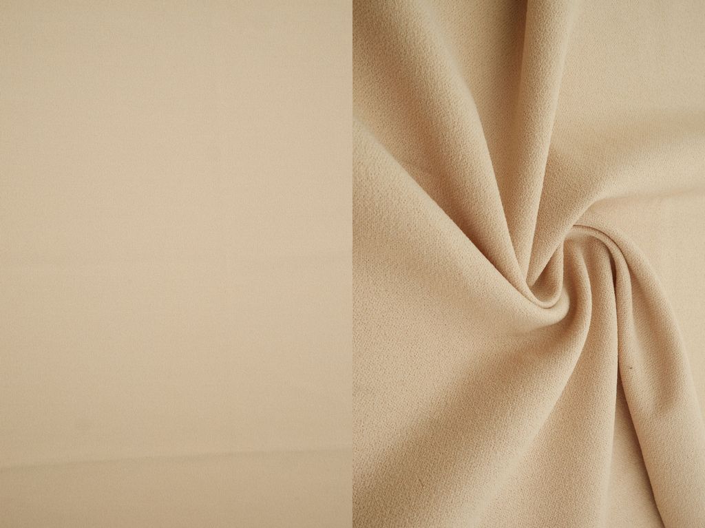 TECH-3311 / STONE / 95%POLY 5%SPAN TECHNO CREPE SOLID