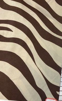 KNT1389-MS11091 / COCO/TAN / 96%POLY 4%SPAN DTY ZEBRA PRINT