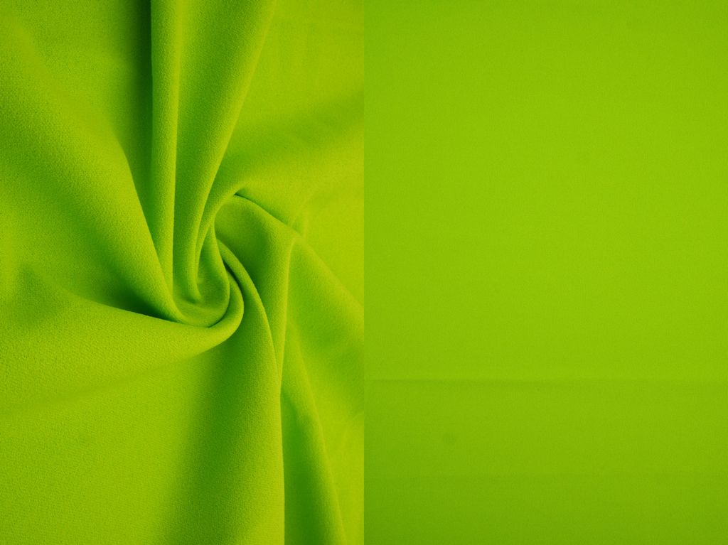 TECH-3311 / LIME GREEN / 94%POLY 6%SPAN TECHNO CREPE SOLID