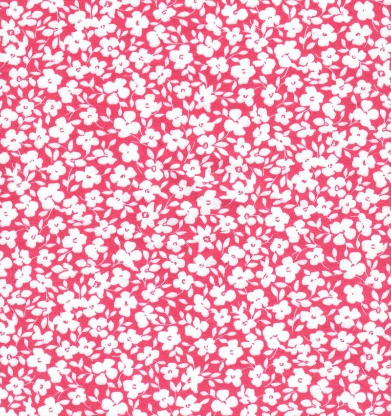 KNT2100-Q90202 / FUCHSIA / 96%POLY 4%SPAN DTY BRUSHED FLORAL PRINT