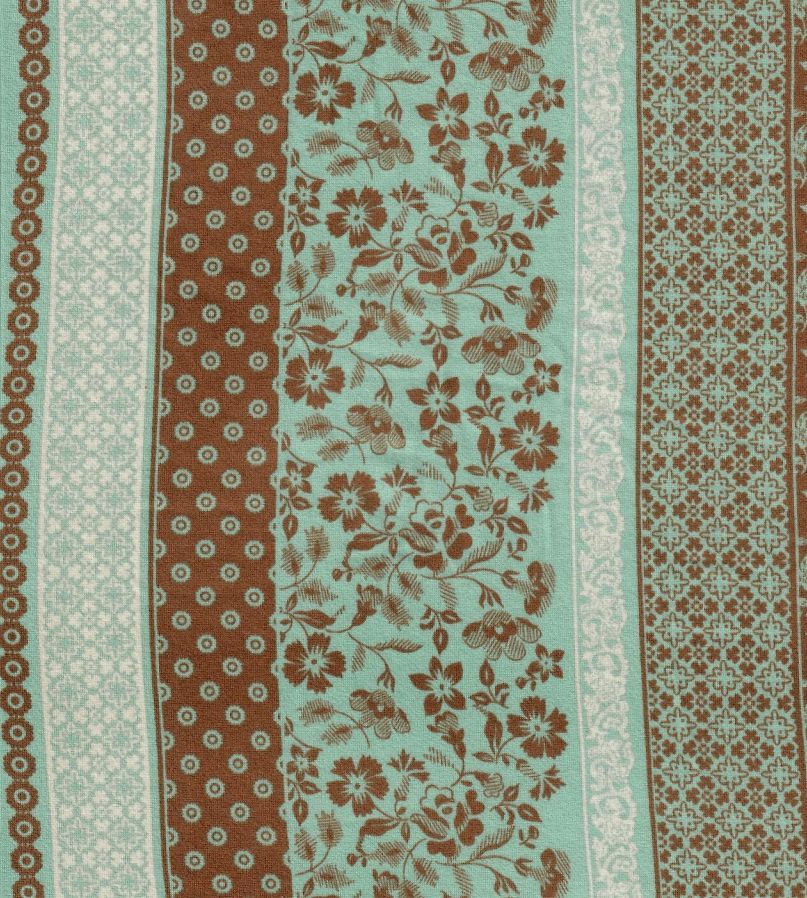 KNT2100-MS11097 / SAGE / 96%POLY 4%SPAN DTY BRUSHED BOHO PRINT