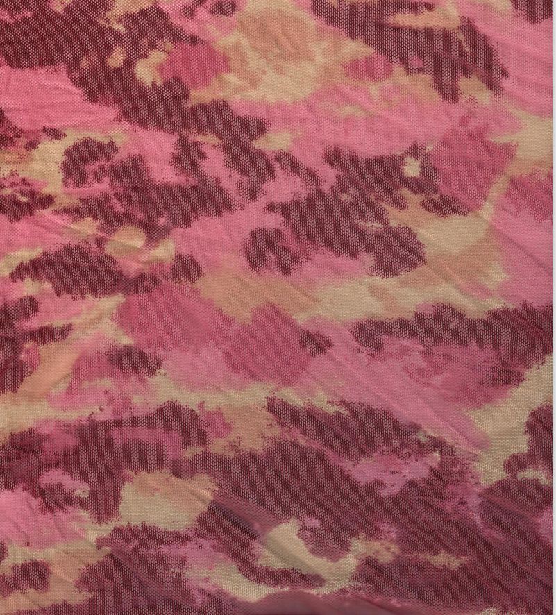 MESH-MS11178 / MAGENTA / 90%POLY 10%SPAN MESH ABSTRACT PRINT