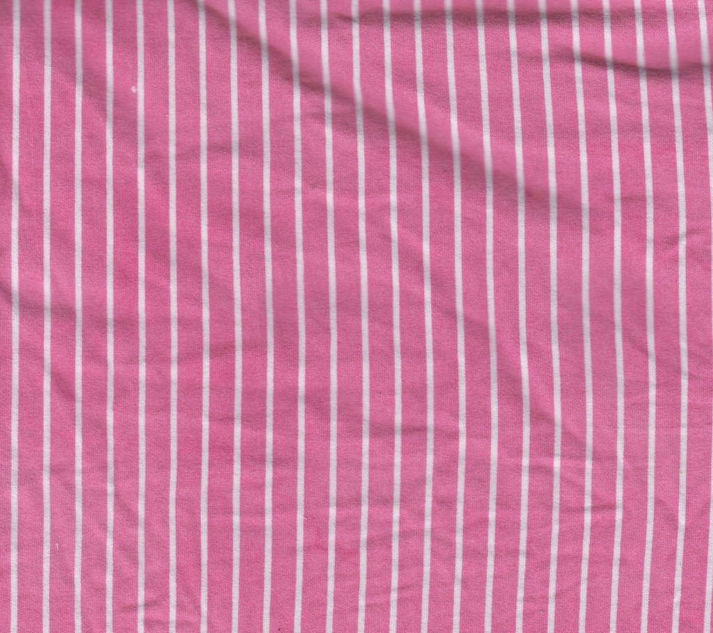 KNT2100-CW99 / FUCHSIA/WHITE / 96%POLY 4%SPAN DTY BRUSHED VERTICAL STRIPE PRINT