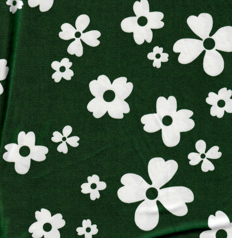KNT2100-MS11183 / HUNTER / 96%POLY 4%SPAN DTY BRUSHED FLORAL PRINT