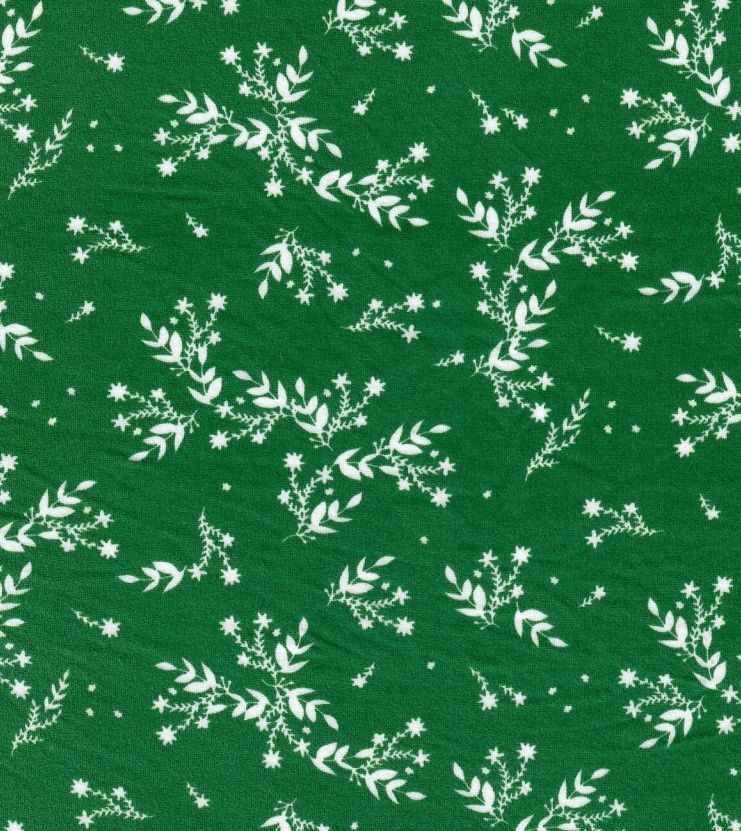 KNT2100-MS10331 / GREEN / 96% POLY 4%SPANDEX BRUSHED DTY LEAF PRINT