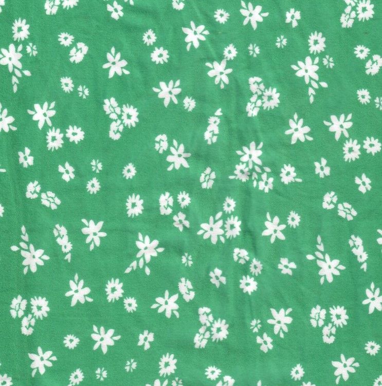 KNT2100-MS10217 / GREEN / 96%POLY 4%SPAN DTY BRUSH DITSY FLORAL/FLOWER