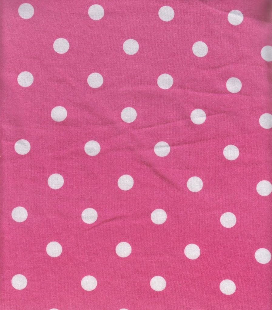KNT2100-SE90548 / FUCHSIA / 96%POLY 4%SPAN DTY BRUSHED POLKA DOT PRINT