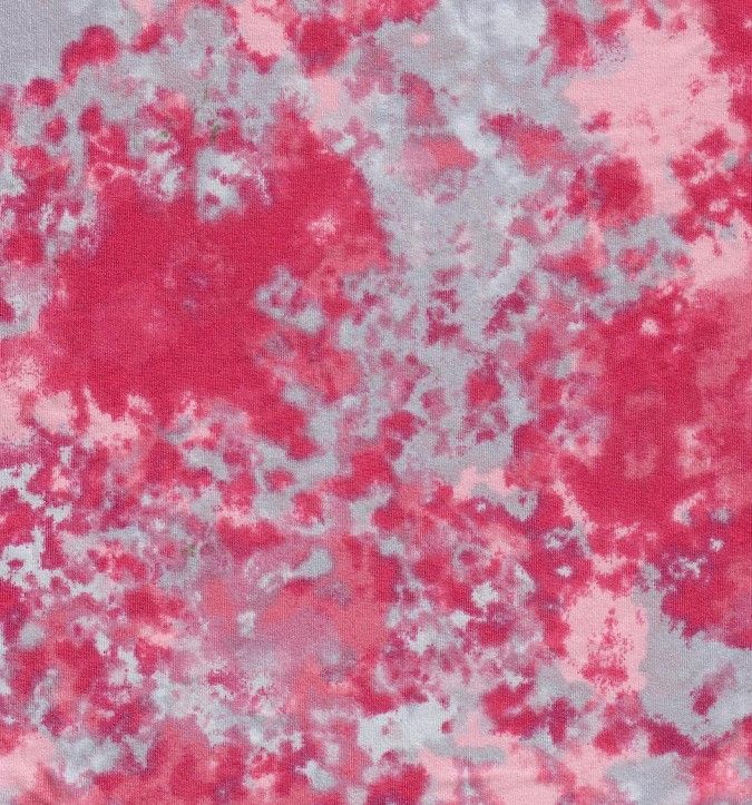 KNT1389-MS11177 / FUCHSIA / 96%POLY 4%SPAN ABSTRACT/TIE DYE PRINT