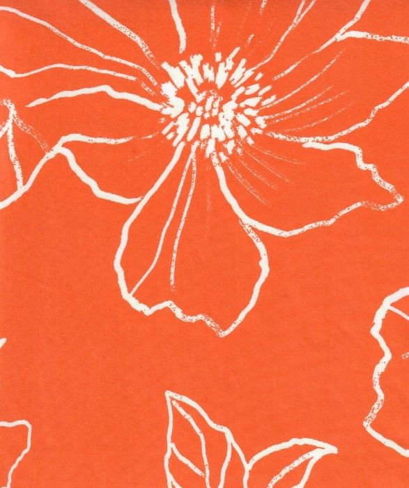 KNT1389-MS11082 / ORANGE / 96%POLY 4%SPAN DTY OVERSIZE FLORAL/FLOWER