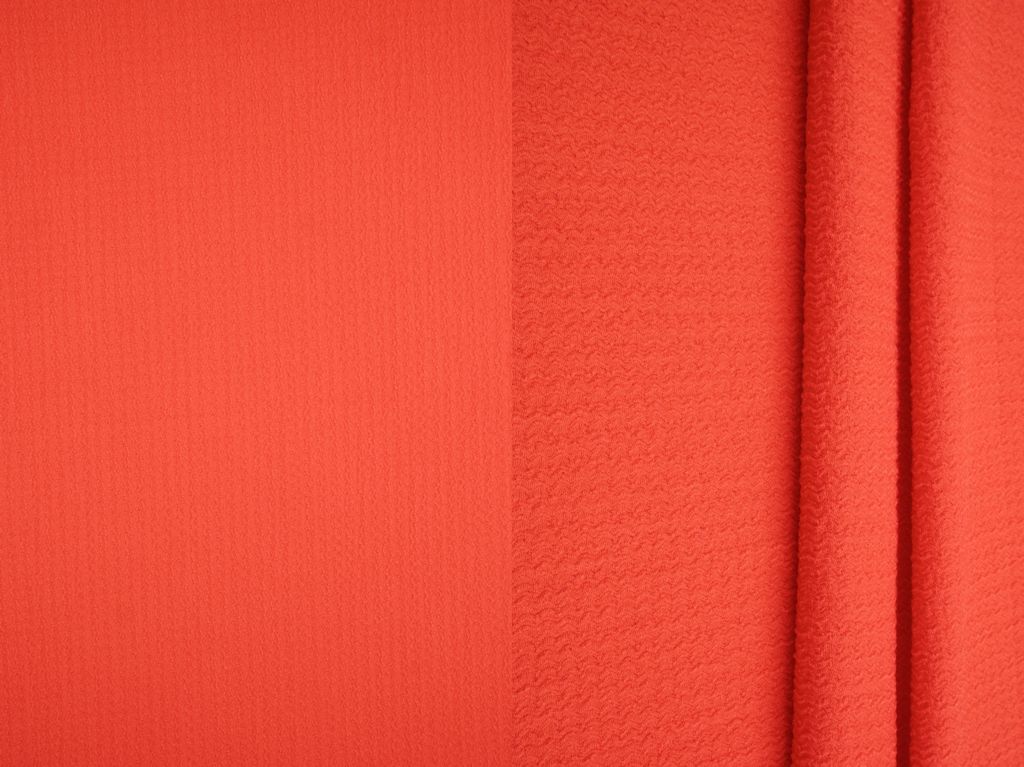 KNT4209 / ORANGE BURNT-R / 92%POLY 8%SPAN MINI MISSONI